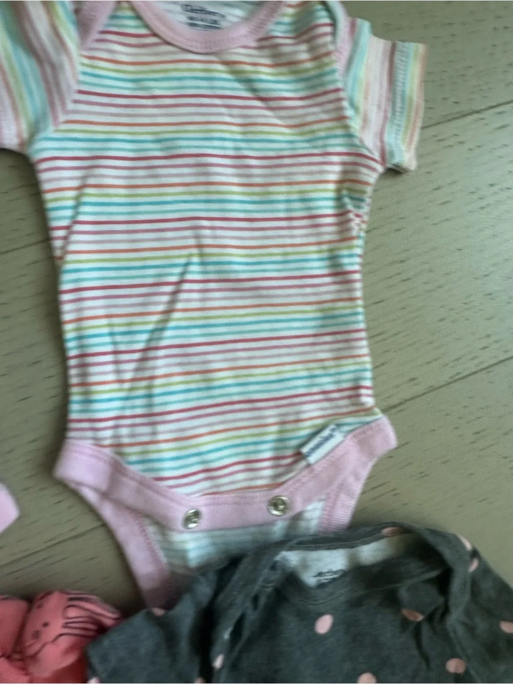Baby Girls Mixed Short-Sleeve Onesies Pack - Pink, Coral, Gray, Blue